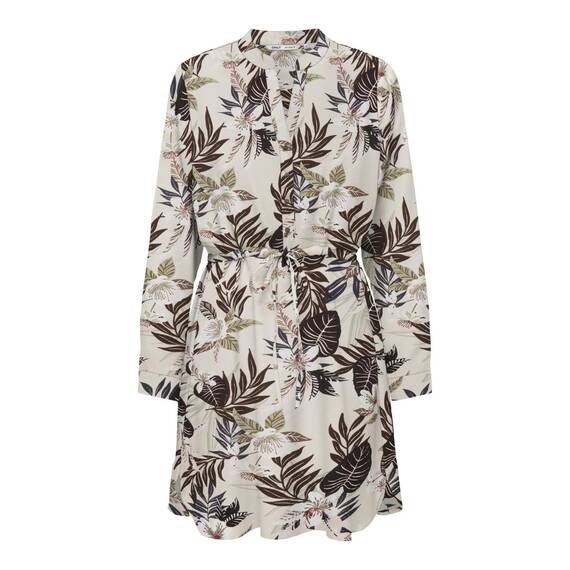 ONLY Damen Onlcory Life L/S V-Neck Tunic WVN Noos Tunika-Top Für Den Alltag Mit Volumenärmeln Und Stylischem V-Ausschnitt, Pumice Stone, XS