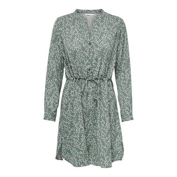 ONLY Damen Onlcory Life L/S V-Neck Tunic WVN Noos Tunika-Top Für Den Alltag Mit Volumenärmeln Und Stylischem V-Ausschnitt, Lily Pad, 32