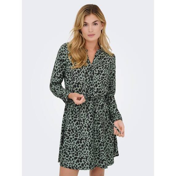 ONLY Damen Onlcory Life L/S V-Neck Tunic WVN Noos Tunika-Top Für Den Alltag Mit Volumenärmeln Und Stylischem V-Ausschnitt, Laurel Wreath, M