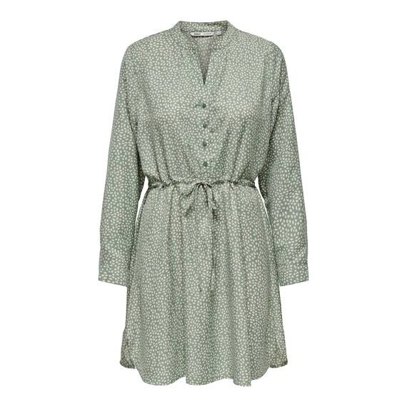 ONLY Damen Onlcory Life L/S V-Neck Tunic WVN Noos Tunika-Top Für Den Alltag Mit Volumenärmeln Und Stylischem V-Ausschnitt, Lily Pad, 42
