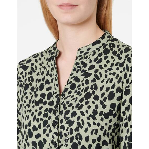 ONLY Damen Onlcory L/S V-Neck Tunic WVN Noos, Grün (Seagrass/Aop:seagrass Animal), XXS