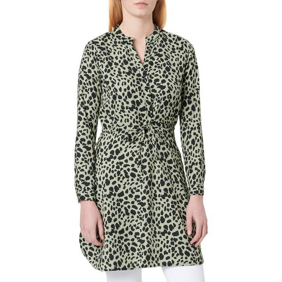 ONLY Damen Onlcory L/S V-Neck Tunic WVN Noos, Grün (Seagrass/Aop:seagrass Animal), XXS