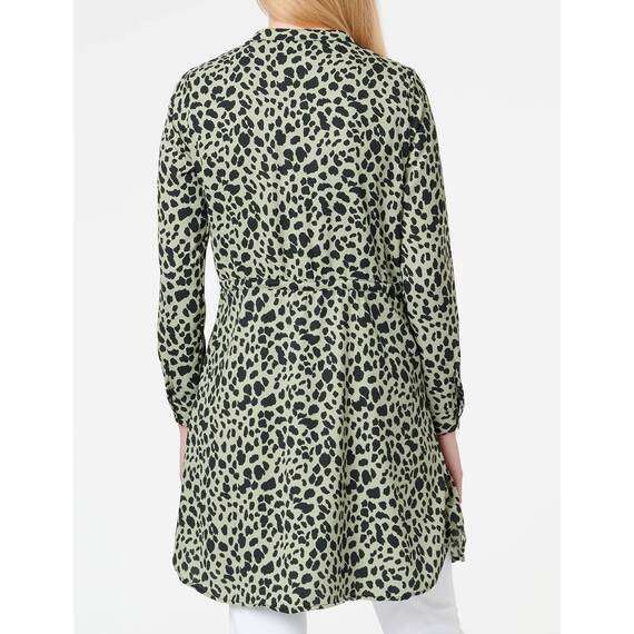 ONLY Damen Onlcory L/S V-Neck Tunic WVN Noos, Grün (Seagrass/Aop:seagrass Animal), XXS