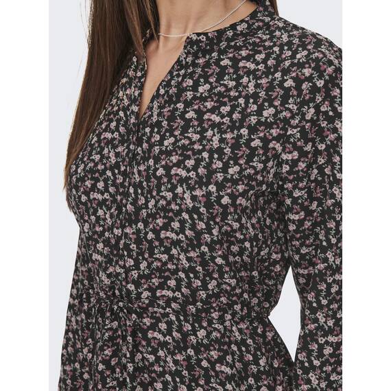 ONLY Damen Onlcory L/S V-Neck Tunic WVN Noos Tunika, Black 9, S EU