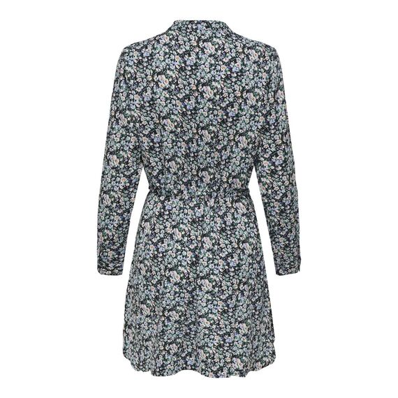 ONLY Damen Onlcory L/S V-Neck Tunic WVN Noos, Black/AOP:Aura Flower, XL