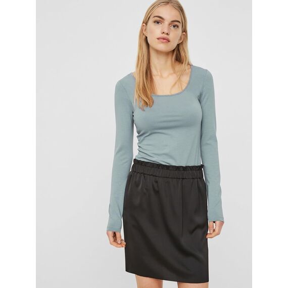 VERO MODA Damen VMMAXI My LS Soft UNECK 3-Pack, Oil Green/Abyss/Stormy Weather, XS