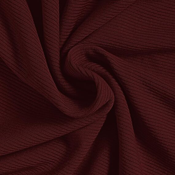 DUOEASE Langarmshirt Damen Basic Longsleeve Elegant Langarm Oberteile Rippshirt Tshirts Tops（Weinrot,S