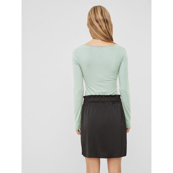 VERO MODA Damen VMMAXI My LS Soft Long U-Neck, Sky Gray, XS