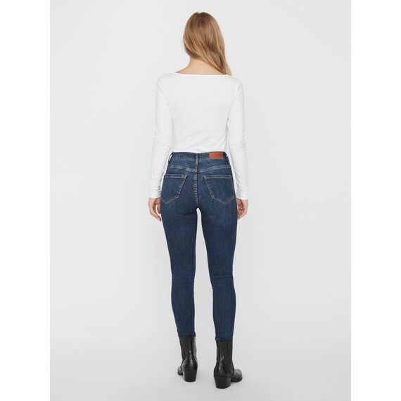 VERO MODA Damen VMMAXI My LS Soft UNECK NOOS 3-Pack, Black/Black & Bright White, M