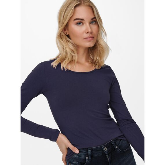 VERO MODA Damen VMMAXI My LS Soft UNECK NOOS 3-Pack, Night Sky/Port Royale & Rifle, M