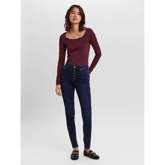 VERO MODA Damen VMMAXI My LS Soft UNECK NOOS 3-Pack, Night Sky/Port Royale & Rifle, XXL