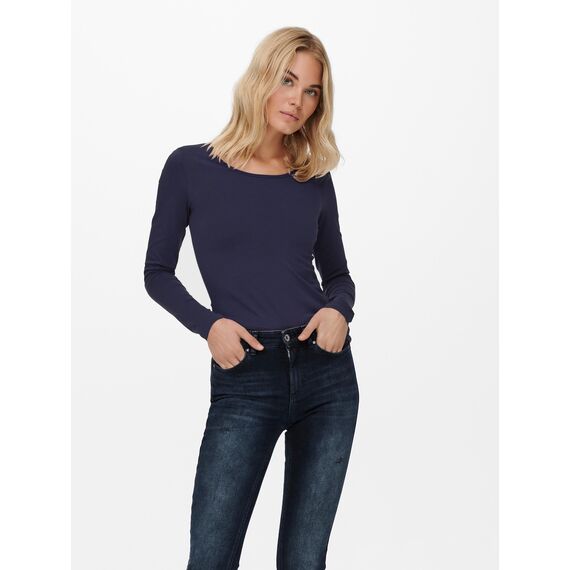 VERO MODA Damen VMMAXI My LS Soft UNECK NOOS 3-Pack, Night Sky/Port Royale & Rifle, XXL