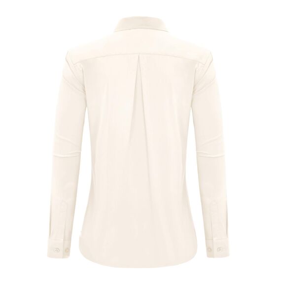 J.VER Bluse Damen Langarm Business Bügelfrei Stretch Hemd Saison-Transition Langarmshirt Allwetter-Tauglich Beige