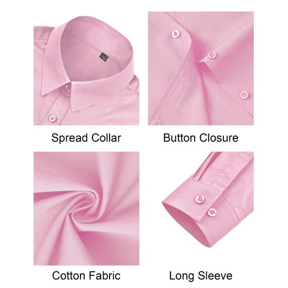 J.VER Blusenshirt Damen Business Reise Blusen Knitterfrei Langarmshirt Stretch Komfort Damenbluse Stylische Oberteile Rosa
