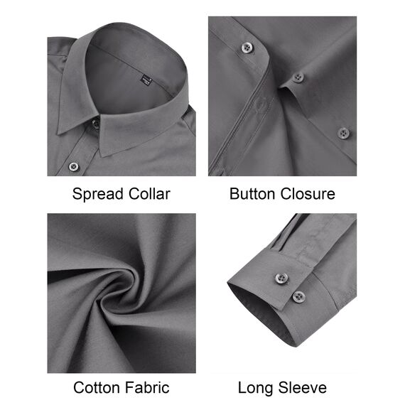 J.VER Business Bluse Damen Langarm Freizeit Blusen Langarm Oberteile Lose V-Ausschnitt Damenbluse Button-Down Shirts grau
