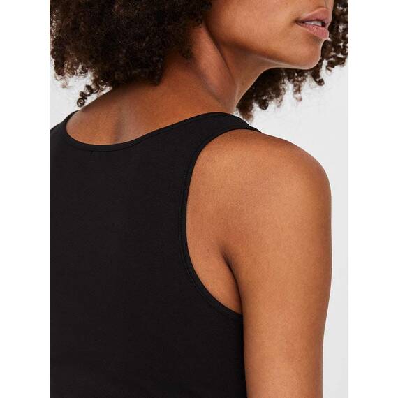 VERO MODA Damen Tank Top VMMaxi My Soft Long Basic Damentop 10185110 Black XXL