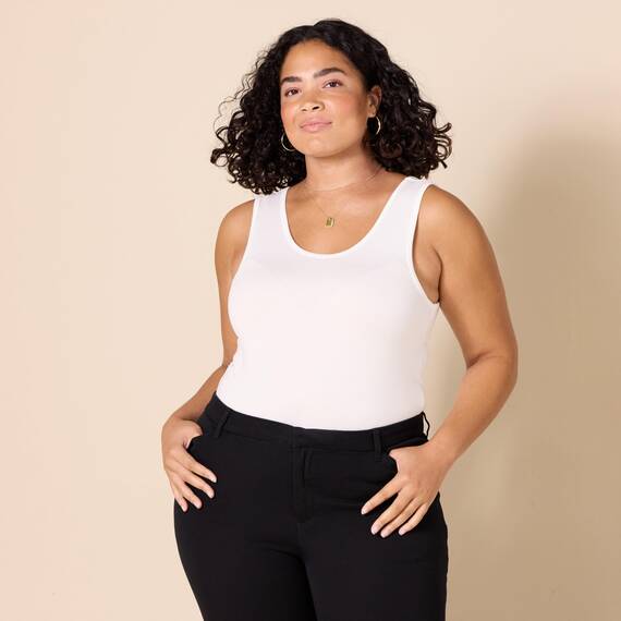 Amazon Essentials Damen Tanktop, Schmale Passform, 2er-Pack, Gelb/Weiß, L
