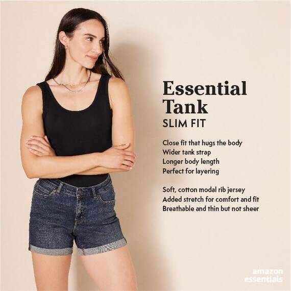 Amazon Essentials Damen Tanktop, Schmale Passform, 2er-Pack, Dunkelgrau Meliert/Dunkelpurpur, XL
