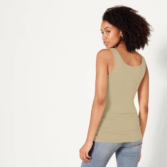 Amazon Essentials Damen Tanktop, Schmale Passform, 2er-Pack, Helles Kamelbraun, XXL