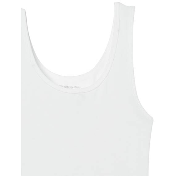Amazon Essentials Damen Tanktop, Schmale Passform, 2er-Pack, Weiß, XXL