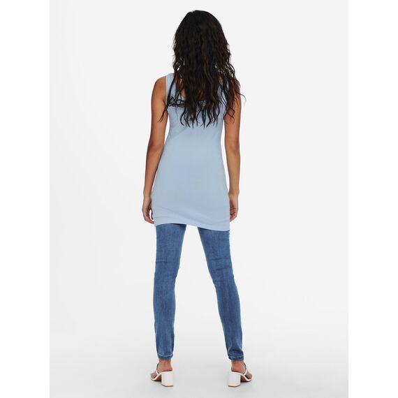 ONLY 3er Pack Damen Oberteile Basic Tank Tops weiß, schwarz, grau, blau, Creme Frauen Shirt lang Sommer Shirts Top 15201465 (XL, FarbMix 2)