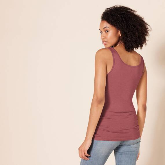 Amazon Essentials Damen Tanktop, Schmale Passform, 2er-Pack, Pflaume, XXL