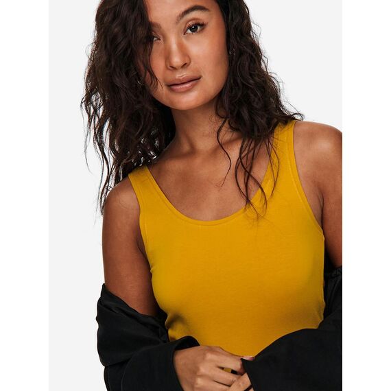 ONLY 3er Pack Damen Oberteile Basic Tank Tops weiß, schwarz, grau, blau, Creme Frauen Shirt lang Sommer Shirts Top 15201465 (S, Farbmix 3)