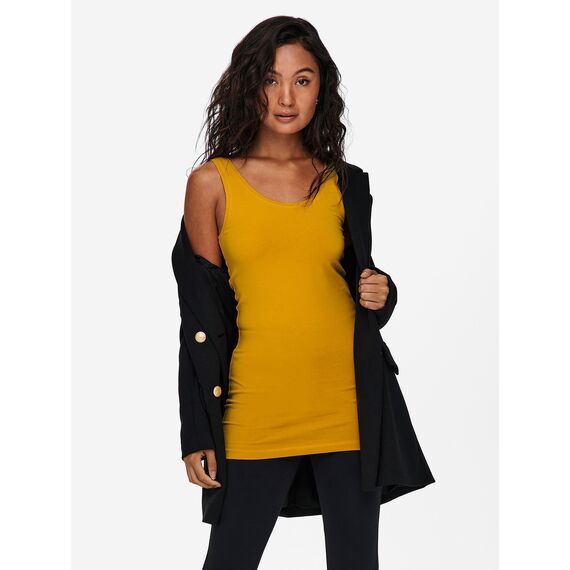 ONLY 3er Pack Damen Oberteile Basic Tank Tops weiß, schwarz, grau, blau, Creme Frauen Shirt lang Sommer Shirts Top 15201465 (XS, Farbmix 3)