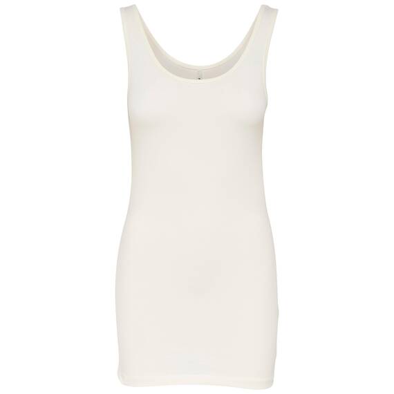 ONLY 3er Pack Damen Oberteile Basic Tank Tops weiß, schwarz, grau, blau, Creme Frauen Shirt lang Sommer Shirts Top 15201465 (L, FarbMix 5)
