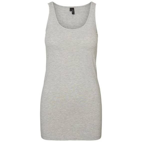 Vero Moda NOS Damen VMMAXI MY SOFT LONG TANK TOP GA NOOS Top,, per pack Grau (Light Grey Melange Light Grey Melange), 34 (Herstellergröße: XS)