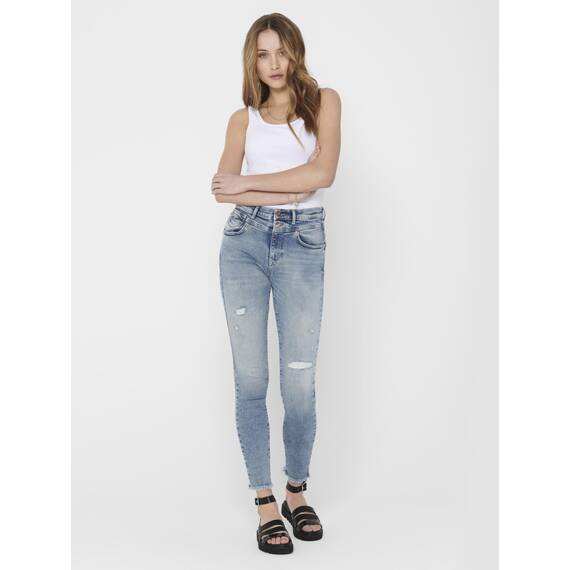 ONLY 3er Pack Damen Basic Tops Tank Top weiß lang 15201465 (S, Weiß (White))