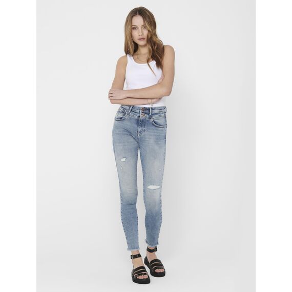 ONLY 3er Pack Damen Basic Tops Tank Top weiß lang 15201465 (XS, Weiß (White))