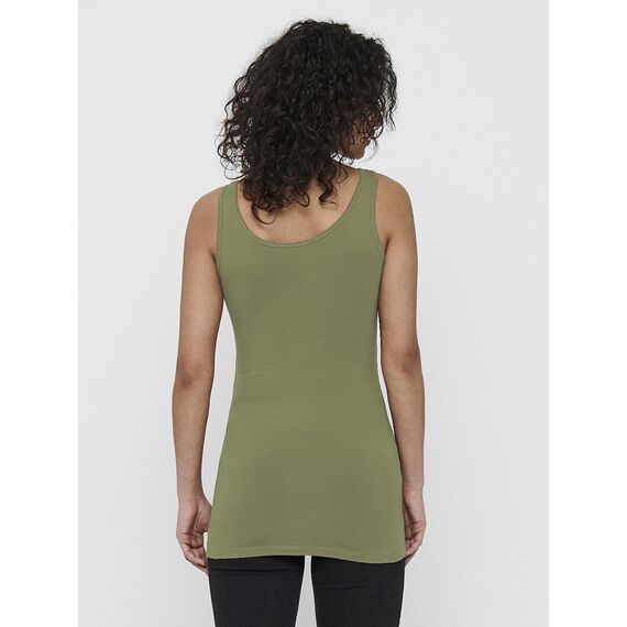 ONLY 3er Pack Damen Basic Tops Tank Top dunkel blau lang 15201465 Farb Mix 7 M