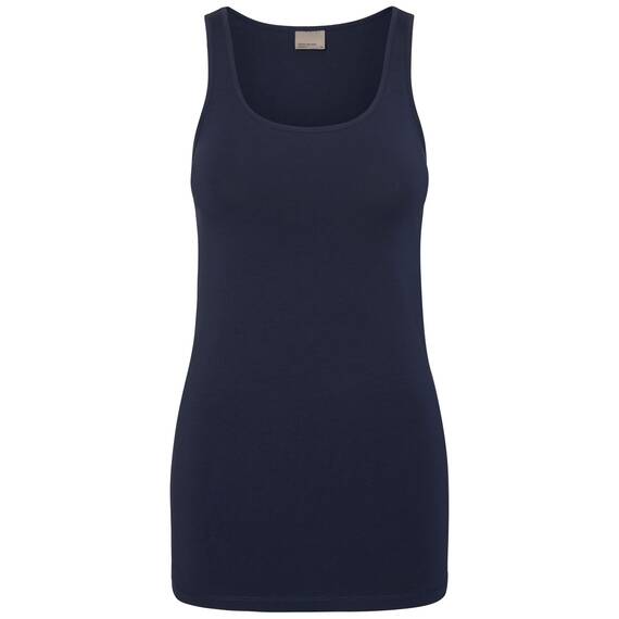 VERO MODA Damen Tank Top VMMaxi My Soft Long Basic Damentop 10185110 Black iris XS