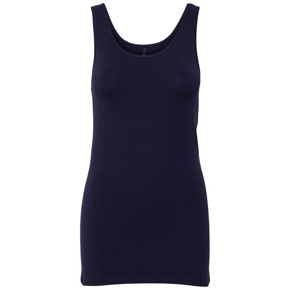 ONLY 3er Pack Damen Oberteile Basic Tank Tops weiß, schwarz, grau, blau, Creme Frauen Shirt lang Sommer Shirts Top 15201465 (XL, FarbMix 5)
