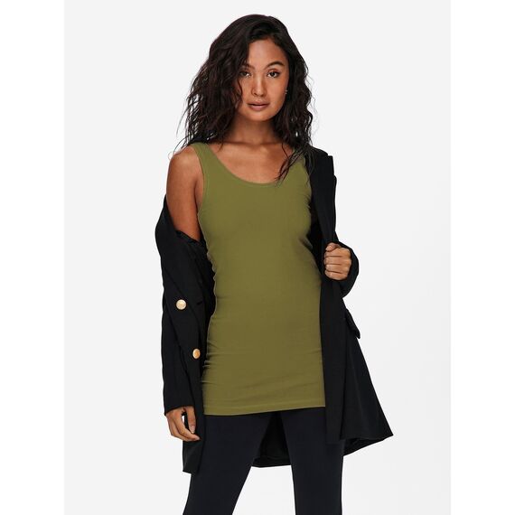 3er Pack ONLY Damen Basic Tops Tank Top dunkel blau lang 15201465 Farb Mix 9 XL