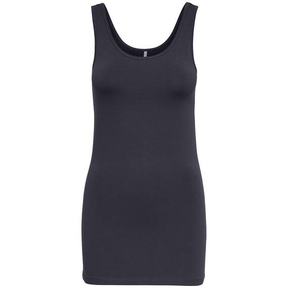 ONLY 3er Pack Damen Oberteile Basic Tank Tops weiß, schwarz, grau, blau, Creme Frauen Shirt lang Sommer Shirts Top 15201465 (S, Farbmix 4)
