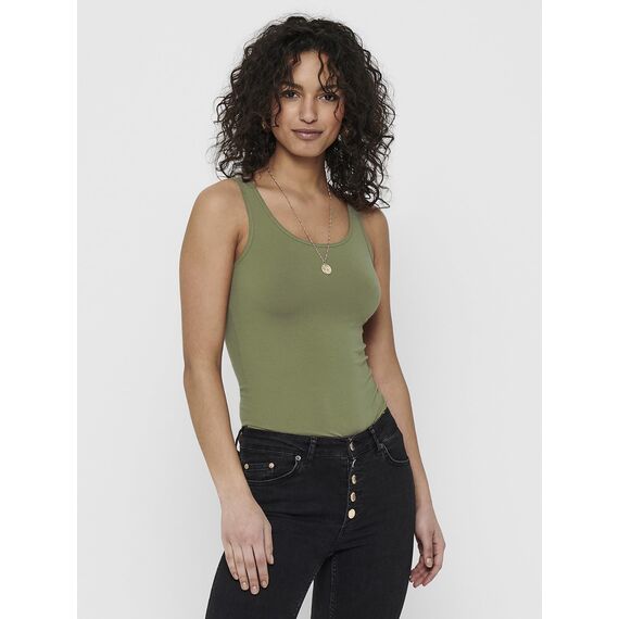ONLY 3er Pack Damen Basic Tops Tank Top dunkel blau lang 15201465 Farb Mix 7 M