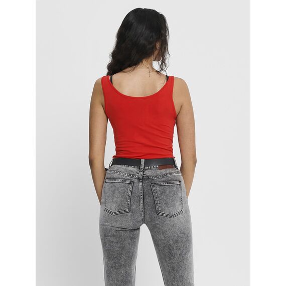 ONLY 3er Pack Damen Oberteile Basic Tank Tops weiß, schwarz, grau, blau, Creme Frauen Shirt lang Sommer Shirts Top 15201465 (XL, FarbMix 5)
