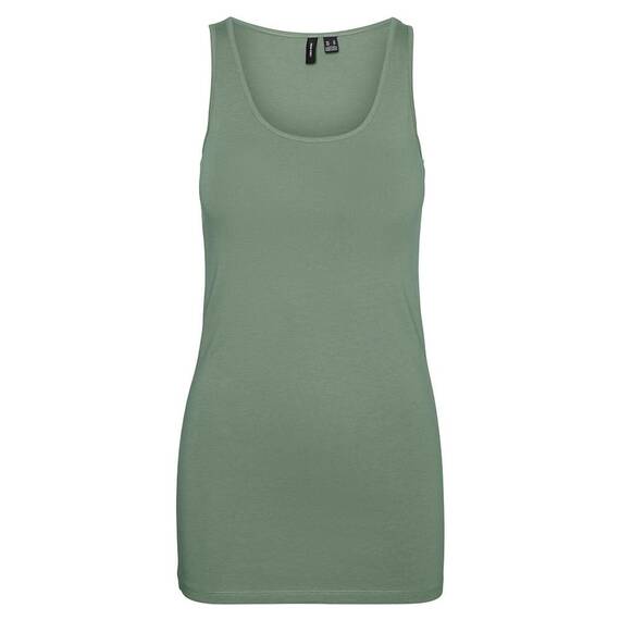 VERO MODA Damen VMMAXI My Soft Long Tank NOOS Top, Hedge Green, M
