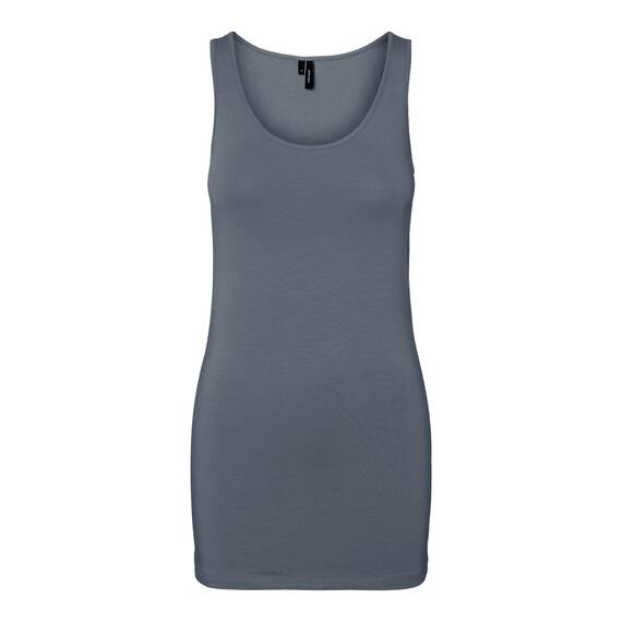VERO MODA Damen Vmmaxi My Soft Uu Tank Top Noos Tanktop, Stormy Weather, Large