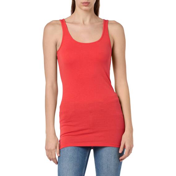 VERO MODA Damen VMMAXI My Soft Long Tank TOP NOOS Tanktop, Cayenne, M