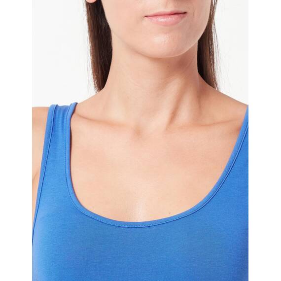 VERO MODA Damen Vmmaxi My Soft Long Tank Top Noos, Beaucoup Blue, S