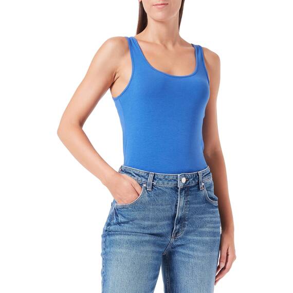 VERO MODA Damen Vmmaxi My Soft Long Tank Top Noos, Beaucoup Blue, S