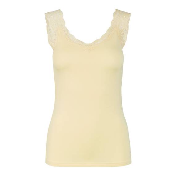 PIECES Damen Pcbarbera Lace Noos Top, Golden Haze, XL EU
