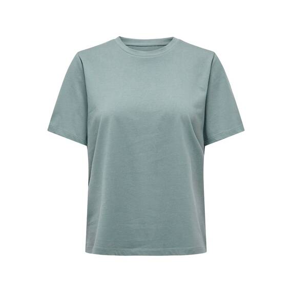 ONLY Damen ONLONLY S/S Tee CS, Silver Lining/Abyss + Blackend, M