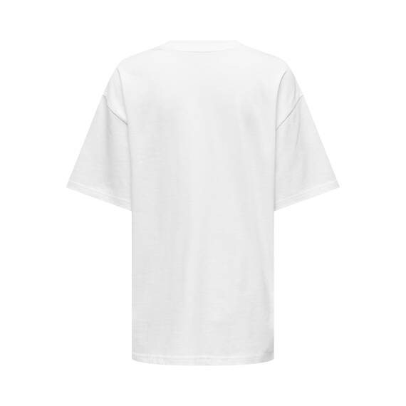 ONLY Damen Onlriri S/S Stones Top Box JRS T-Shirt, Bright White/Print:Bright, Small