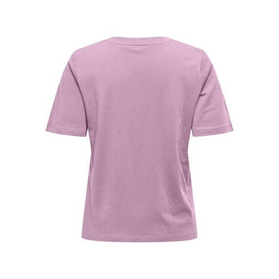 ONLY Damen Onlonly S/S Tee JRS Noos T-Shirt Mit O-Ausschnitt Und Kurzen Ärmeln Für Ultimativen Komfort, Mauve Mist, X-Small