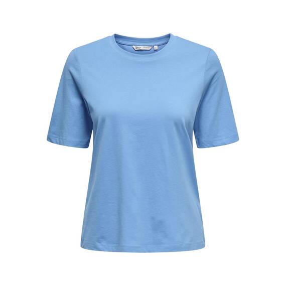 ONLY Damen Onlonly S/S Tee JRS Noos Kurzärmeliges T-Shirt Mit Normaler Passform Für Den Alltag, Azure Blue, Small
