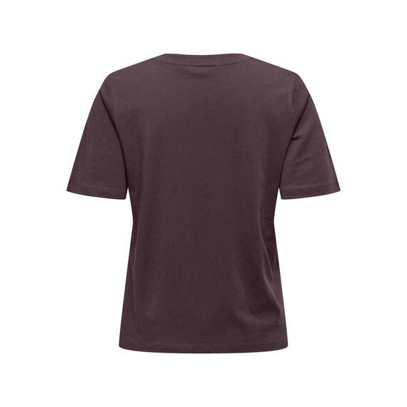ONLY Damen Onlonly S/S Tee JRS Noos T-Shirt Mit O-Ausschnitt Und Kurzen Ärmeln Für Ultimativen Komfort, Winetasting, S